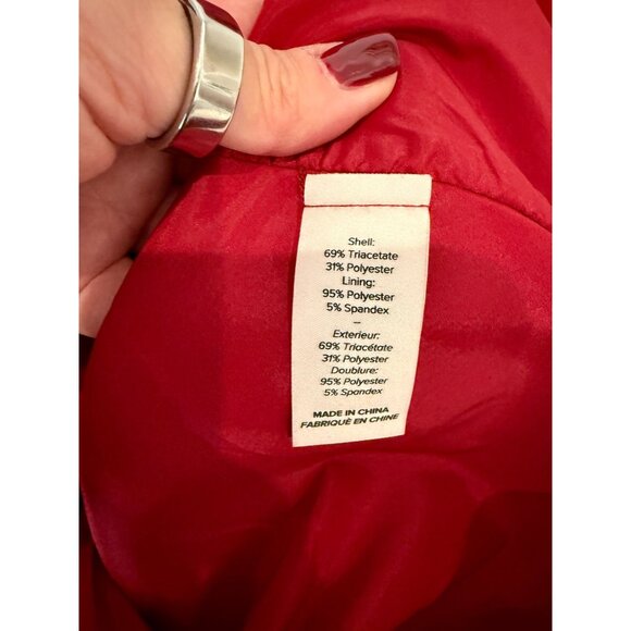 Cinq à Sept Sierra Wrap Minidress in Cranberry NWT - Size 2 - Picture 5 of 10